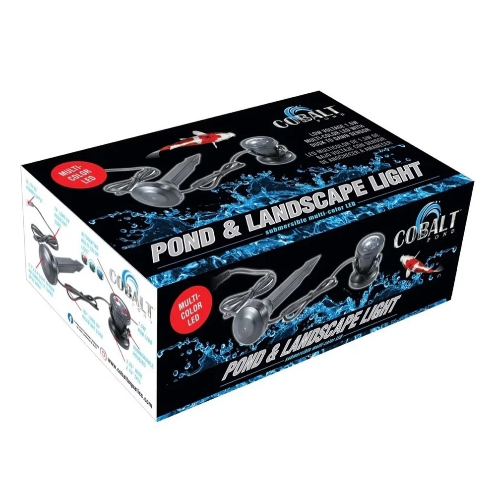 Cobalt Aquatics Pond & Landscape LED Spotlight - submersible multi-color LED NEW